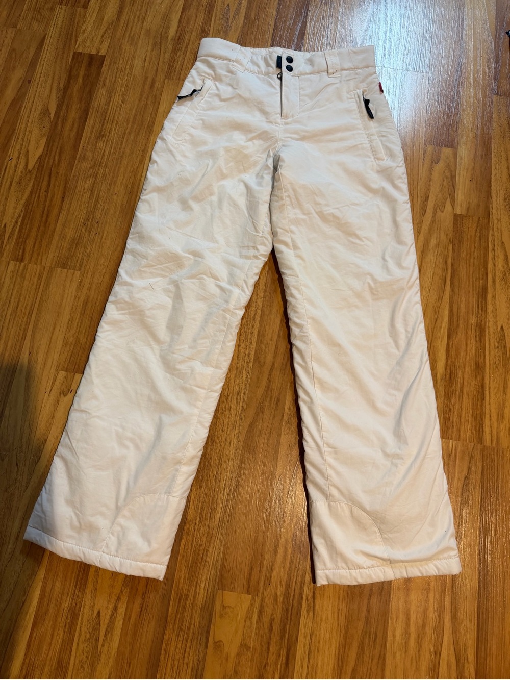 Women’s White Insulated Snow Pants